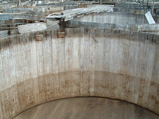 Pickle Vat / View of interior of a pickle vat